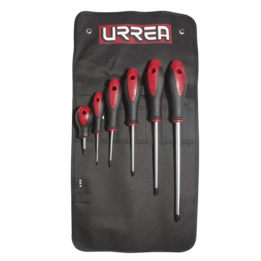 JUEGO DE 6 DESTORNILLADORES ESTRIA  URREA – Ref.8600A