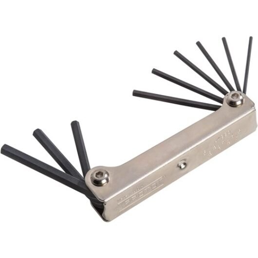 JUEGO LLAVE ALLEN PUÑO 9 PZAS DE 5/64 A 1/4MM PROTO – Ref.J4993
