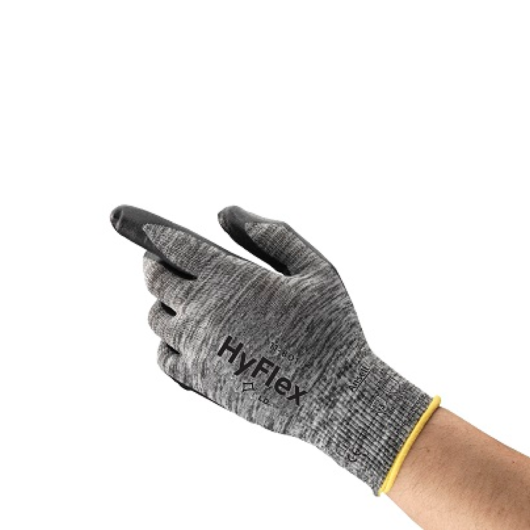 GUANTES MULTIPROPOSITO HYFLEX, PALMA RECUBIERTA  ESPUMA DE NITRILO, MATERIAL DEL FORRO NYLON, EN388 3131A, MAGNIFICA DESTREZA Y TRANSPIRABILIDAD, CODIGO 11-801, MARCA ANSELL – Ref.11-801