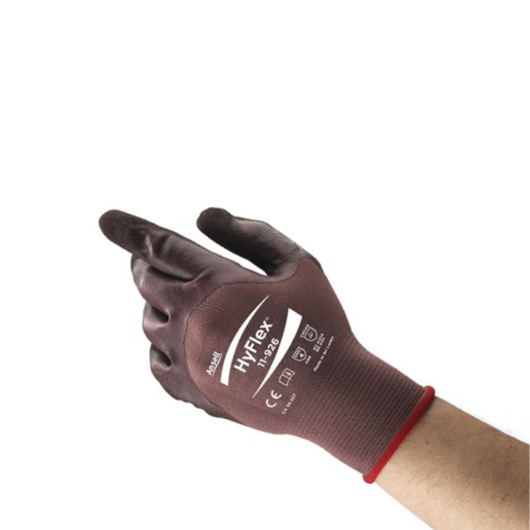 GUANTES DE NITRILO HYFLEX, RENDIMIENTO PARA ENTORNOS GRASIENTOS, ULTRA LIGERO, EXCLUSIVA COMBINACIÓN DE PROTECCIÓN, RENDIMIENTO Y FLEXIBILIDAD, LONGITUD: 215-260 MM/ 8.46-10.23 PULG., COLOR: PURPURA, ACABADO: 3/4 RECUBIERTO, MATERIAL DEL RECUBRIMIENTO: NI – Ref.11-926