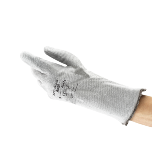 GUANTES ACTIVARMR RESISTENTES AL CALOR CON PROTECCION COMPLETA PARA MANO Y MUÑECA, DISEÑADO PARA LA MANIPULACIÓN INTERMITENTE DE OBJETOS CALIENTES HASTA A 250ºC / 400°F, ALTA RESISTENCIA FRENTE A CORTES, PEQUEÑAS HERIDAS Y LA ABRASIÓN, MATERIAL: POLIÉSTER – Ref.42-474/9