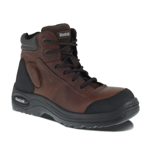 BOTA DEPORTIVA DE 6″ RB755 TRENEX PARA MUJER, PUNTERA EN COMPOSITE, SUPERIOR EN PIEL, RECUBRIMIENTO EN MALLA DE NAILON ABSORBENTE DE HUMEDAD, COLOR MARRON OSCURO, PLANTILLA ACOLCHADA EVA, SUELA DE GOMA CON TRACCION ATHLITE DURADERA Y DE CONEXIÓN DIRECTA C – Ref.137728