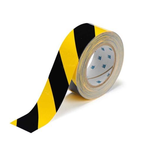 CINTA PARA DELIMITAR PISO COLOR:AMARILLO/NEGRO , CODIGO 104317, MARCA BRADY. MEDIDA: 2″ X 100 PIES – 104317