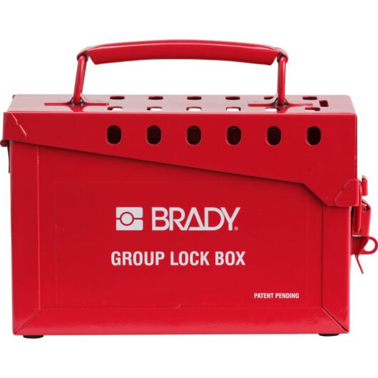 CAJA DE BLOQUEO  PORTATIL DE 13 BLOQUEO EN METAL MOD. 65699 MARCA BRADY.  MEDIDAS 6″X 9″X 3.5″.  IDIOMA ENGLISH. – 65699