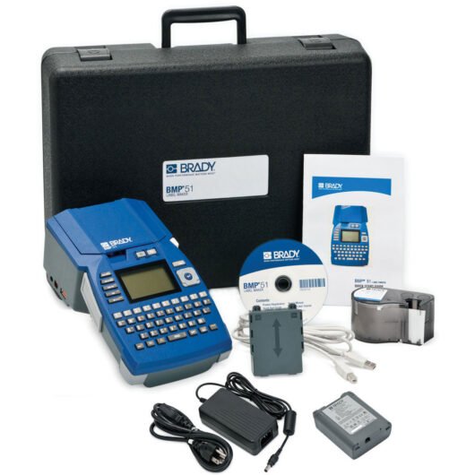 IMPRESORA DE ETIQUETAS CON MALETIN, CARGADOR Y BATERIAS INCLUIDAS BMP51 BRADY – BMP51