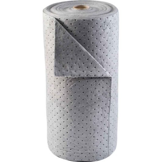 ROLLO ABSORBENTE, UNIVERSAL, CAPACIDAD 38 GALONES, DIMENSION 30 IN W X 150 FT, CODIGO BRU150, MARCA BRADY – BRU150