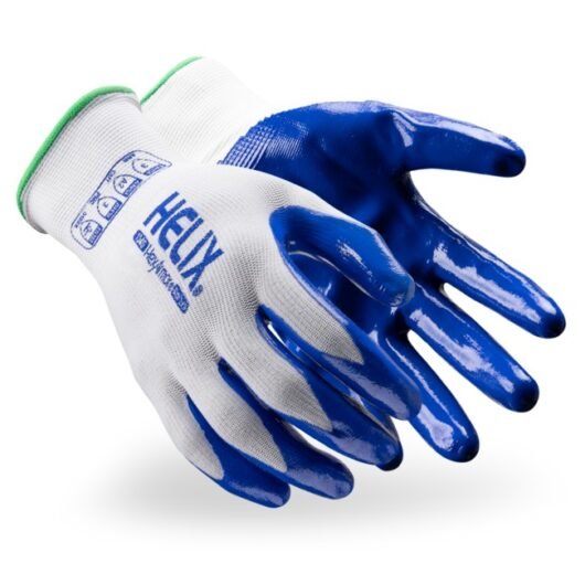GUANTE DE PROTECCION CON RECUBRIMIRNTO DE PALMA DE NITRILO AZUL PLANO, MODELO 1040, SIZE XL, CUMPLE CON NORMA ANSI/ISEA 105-2024, HEXARMOR – Ref.1040-XL