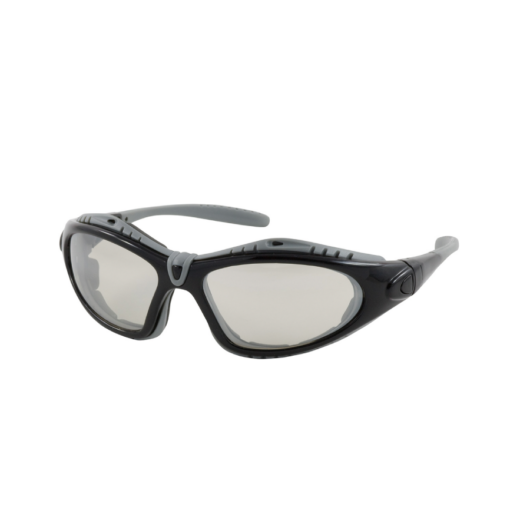 LENTE DE SEGURIDAD DE MONTURA COMPLETA NEGRA UNIVERSAL, INTERIOR Y EXTERIOR  ACOLCHADO DE ESPUMA LENTE E/S Y REVESTIMIENTO, ANTI – RAYADURA / ANTIVAHO  CUMPLE CON ANSI Z87.1+ MODELO 250-50-0422 MARCA PIP – Ref.250-50-0422